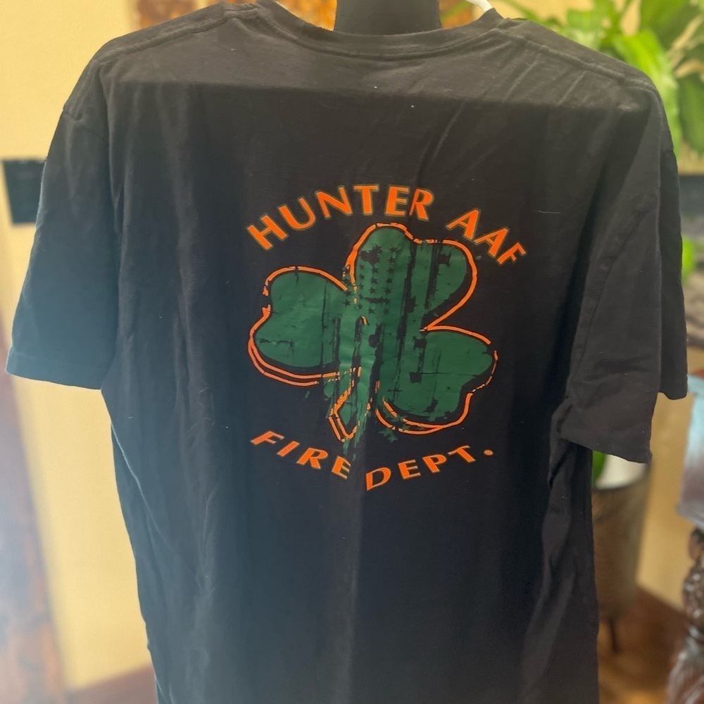 Vintage Hunter Army Airfield Fire Department t-shirt size medium